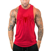 Red Spider Printed Running Tank Top