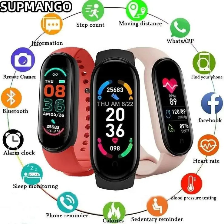 Smartwatch Bluetooth Sync Step Tracker Fitness Watch