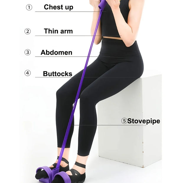 Pedal Resistance Rope Sit-up Assistant