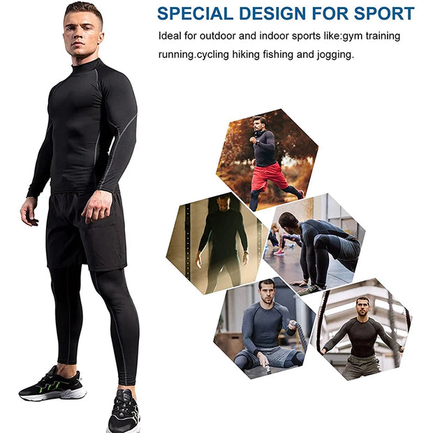 Men’s Quick Dry Compression T-Shirt for Gym