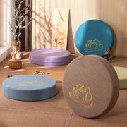 Round Linen Yoga Meditation Cushion