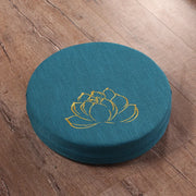 Round Linen Yoga Meditation Cushion