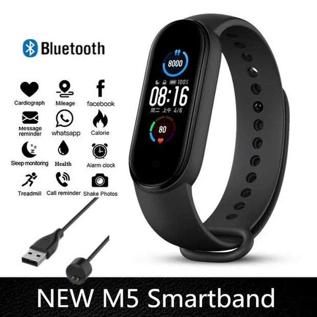 Smartwatch Bluetooth Sync Step Tracker Fitness Watch