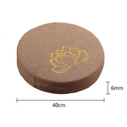 Round Linen Yoga Meditation Cushion