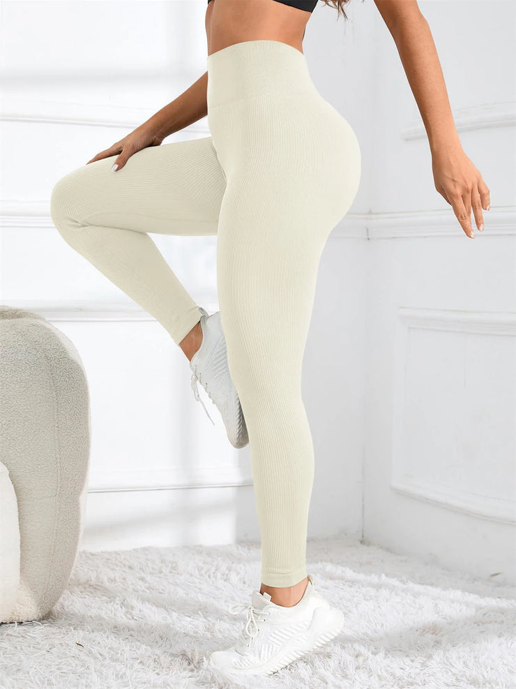 High-Waisted Seamless Yoga Leggings