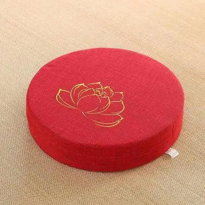 Round Linen Yoga Meditation Cushion