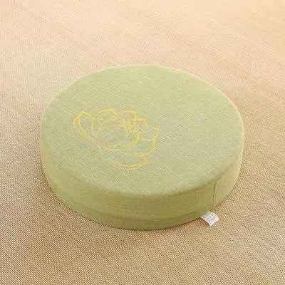 Round Linen Yoga Meditation Cushion