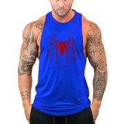 Red Spider Printed Running Tank Top